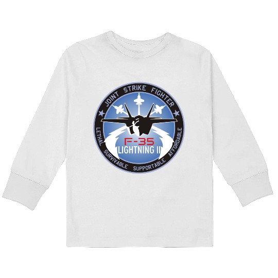 F-35 Lightning II Kids Long Sleeve T Shirts