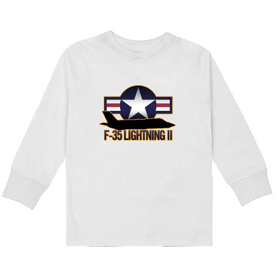 F-35 Lightning II Kids Long Sleeve T Shirts