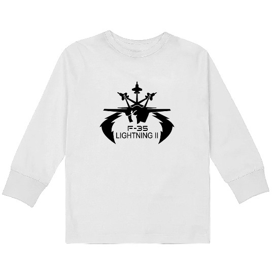 F 35 Lightning II Kids Long Sleeve T Shirts