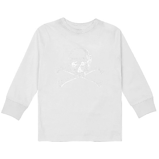 Skull and Crossbones Kids Long Sleeve T Shirts