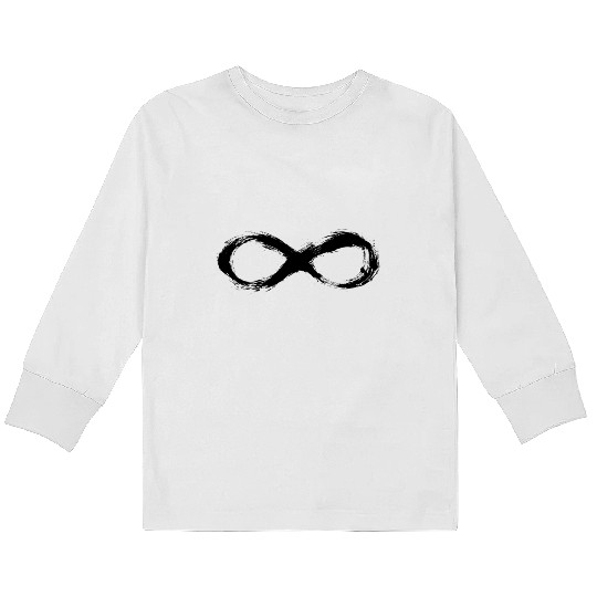 BLACK INFINITY DESIGN Kids Long Sleeve T Shirts