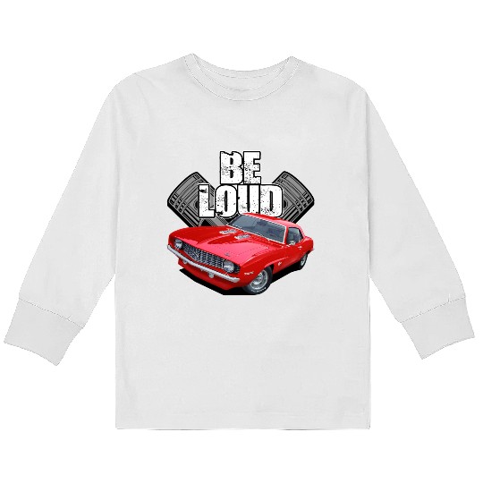 be loud camaro Kids Long Sleeve T Shirts
