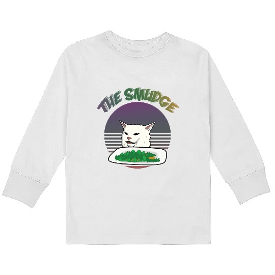 Smudge The Cat Meme Kids Long Sleeve T Shirts