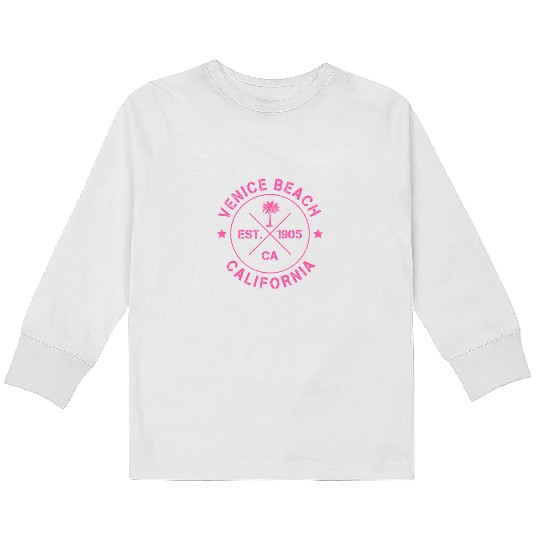 Venice Beach California Los Angeles USA Hollywood Kids Long Sleeve T Shirts