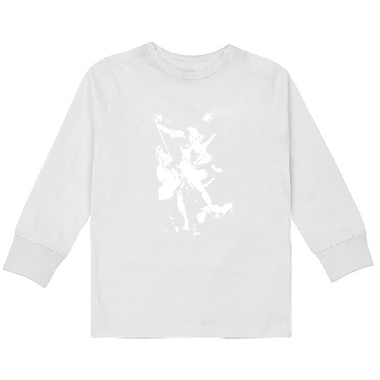 Archangel Michael Kids Long Sleeve T Shirts