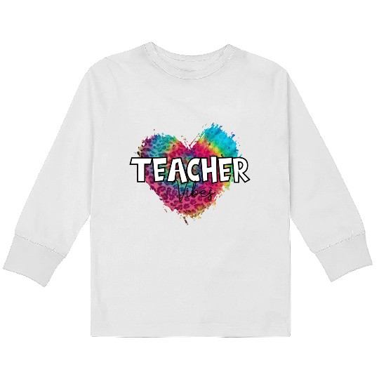 Teacher, Heart Kids Long Sleeve T Shirts
