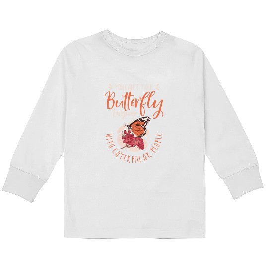 Celestial Art Butterfly Talking Mystical Insect Kids Long Sleeve T Shirts
