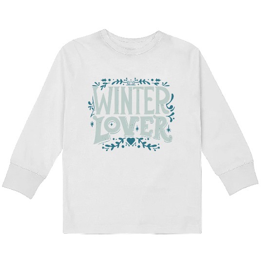 winter lover Kids Long Sleeve T Shirts