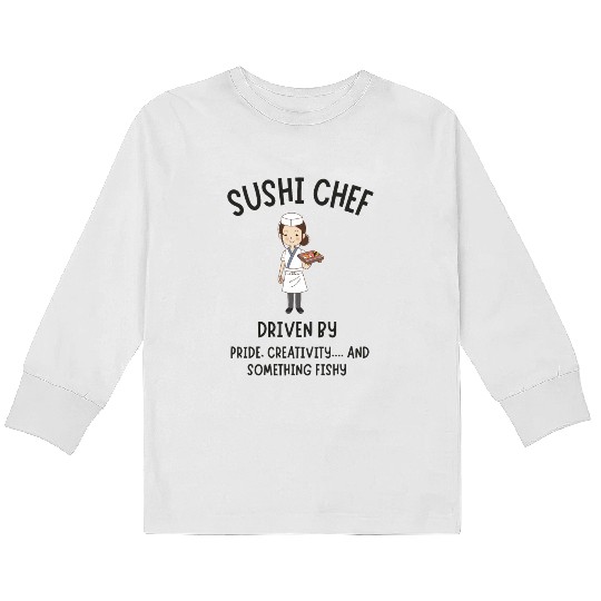 SUSHI CHEF 22 Kids Long Sleeve T Shirts