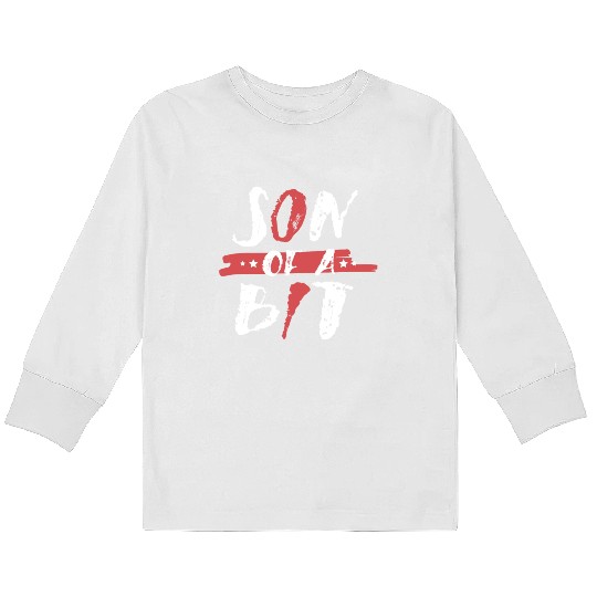 Son Of A Bit Computer Programmer IT Binary Kids Long Sleeve T Shirts