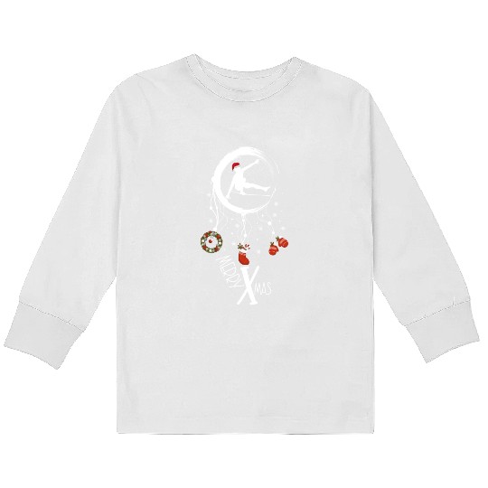 Winter dreamcatcher Christmas Slackliner Kids Long Sleeve T Shirts