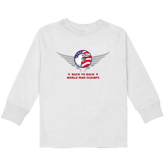 Back to Back B2B World War Kids Long Sleeve T Shirts