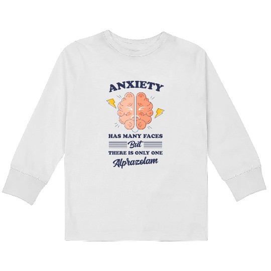 ANXIETY HAS MANY Kids Long Sleeve T Shirts
