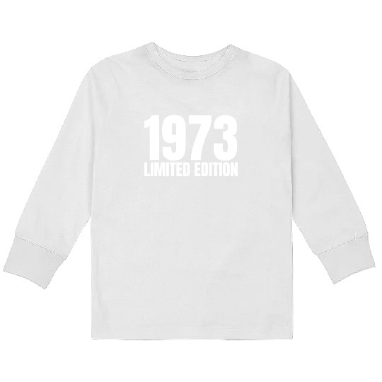 50 Years Vintage 1973 Retro 50th Birthday Kids Long Sleeve T Shirts