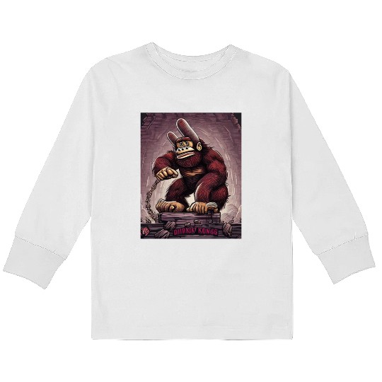 Ape Chains Kids Long Sleeve T Shirts