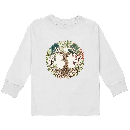 Tree of Life Kids Long Sleeve T Shirts