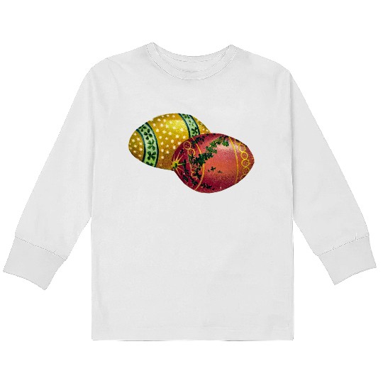 Vintage Easter Kids Long Sleeve T Shirts