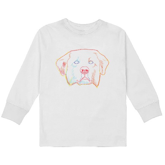 Dog Great Pyrenees Kids Long Sleeve T Shirts