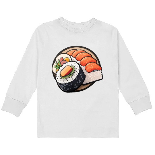 Colourful sushi Kids Long Sleeve T Shirts