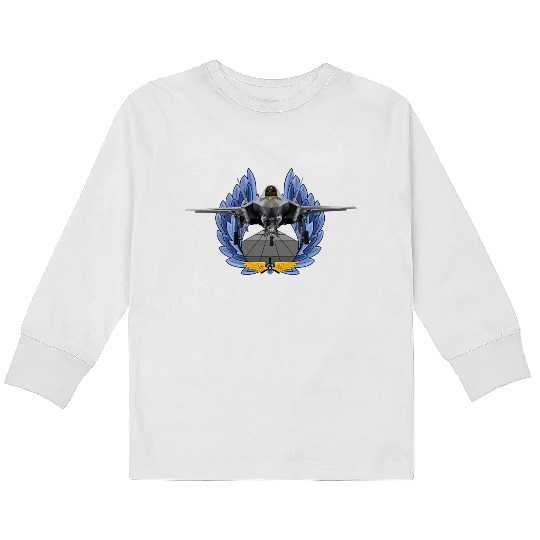 F-35 Lightning II Kids Long Sleeve T Shirts