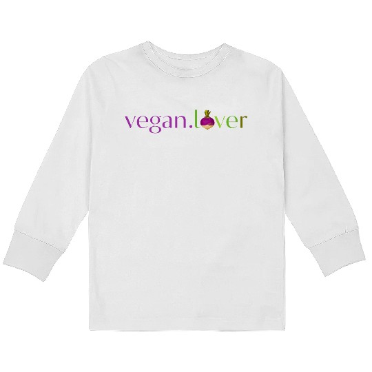Vegan lover turnip Kids Long Sleeve T Shirts