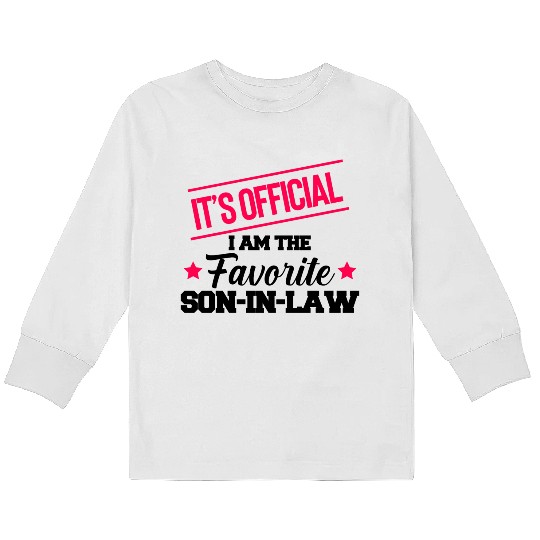 Favorite Son In Law Kids Long Sleeve T Shirts