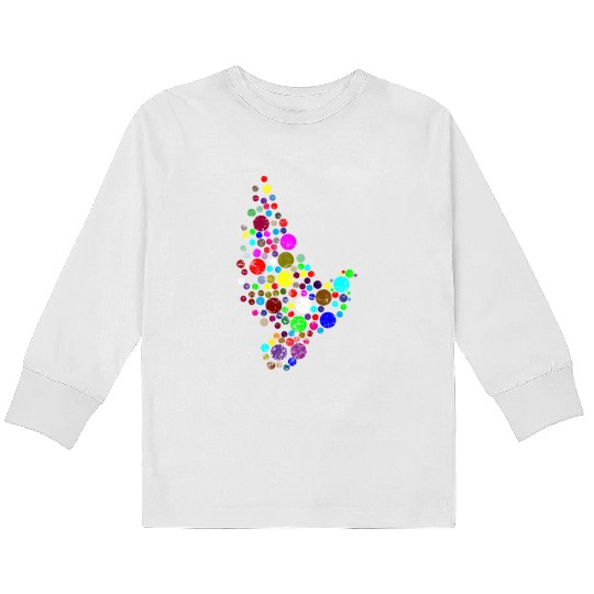 Bird Colourful bird Kids Long Sleeve T Shirts