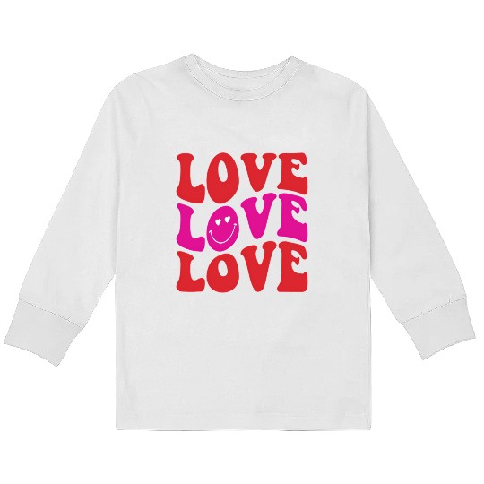 Winter-Love Kids Long Sleeve T Shirts