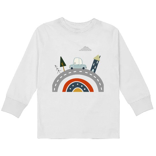 Tour Around The World Kids Long Sleeve T Shirts
