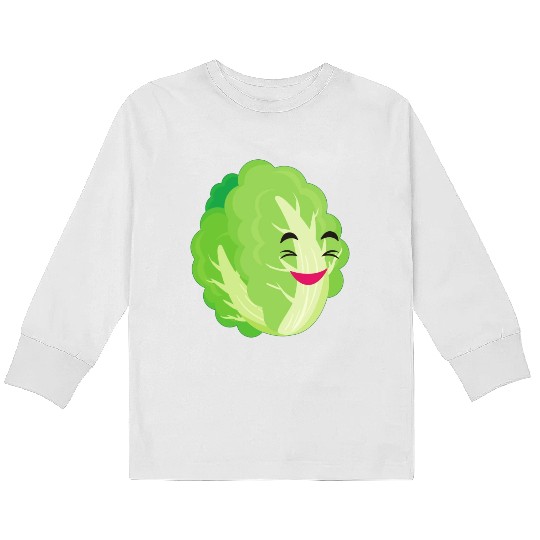 lettuce green Kids Long Sleeve T Shirts