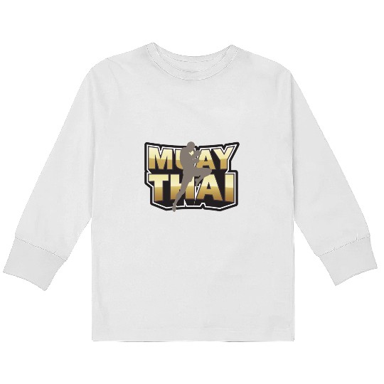 Muai Thai , martial arts Kids Long Sleeve T Shirts