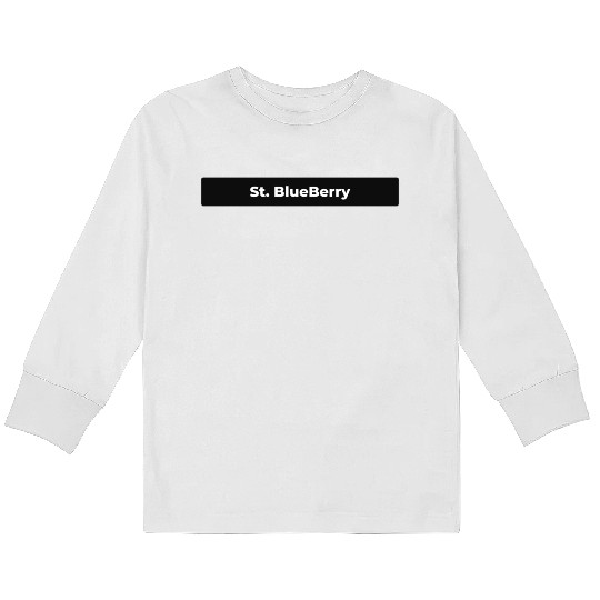 St. Blueberry Kids Long Sleeve T Shirts