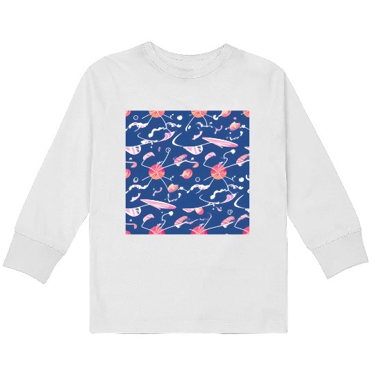 Galaxy nebula art Kids Long Sleeve T Shirts