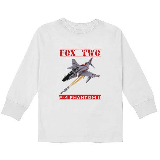 FOX TWO F 4 Phantom II Kids Long Sleeve T Shirts