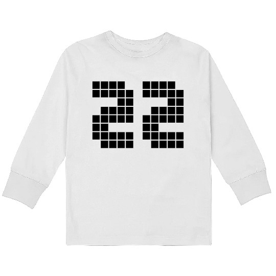number 22 Kids Long Sleeve T Shirts