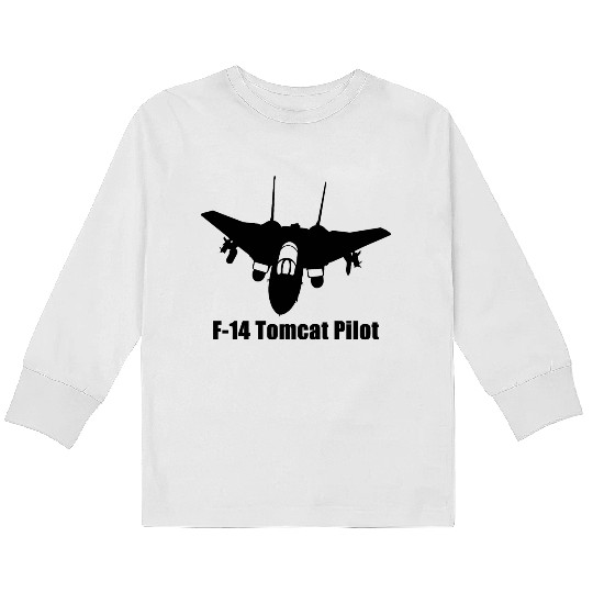 F14 Tomcat Pilots Kids Long Sleeve T Shirts