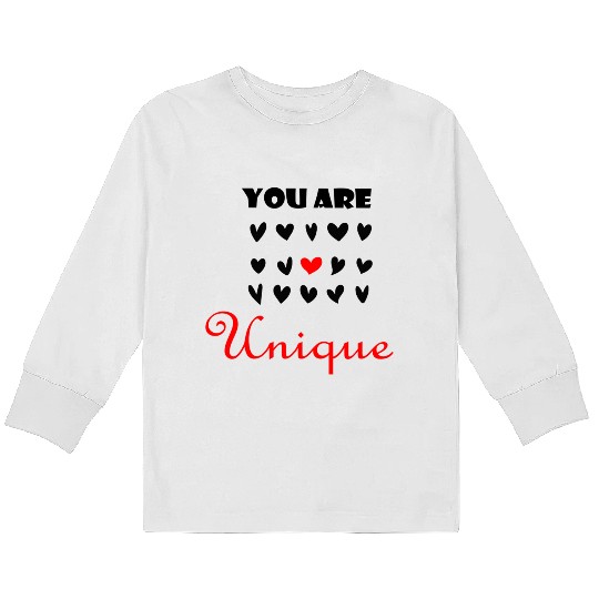 YOU ARE UNIQUE Kids Long Sleeve T Shirts