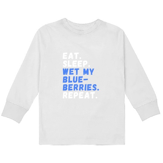 Berry Picking Blueberry Gardening Kids Long Sleeve T Shirts