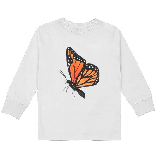 Monarch butterfly 1 Kids Long Sleeve T Shirts