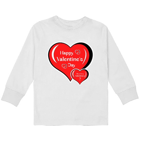 Valentine's Day. Kids Long Sleeve T Shirts