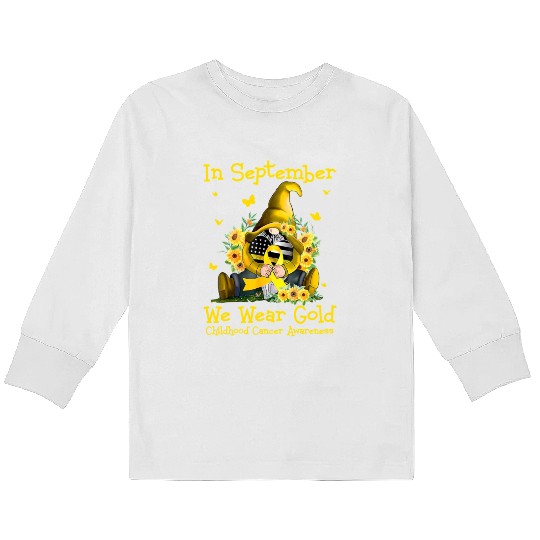 September We Wear Gold Kids Long Sleeve T Shirts