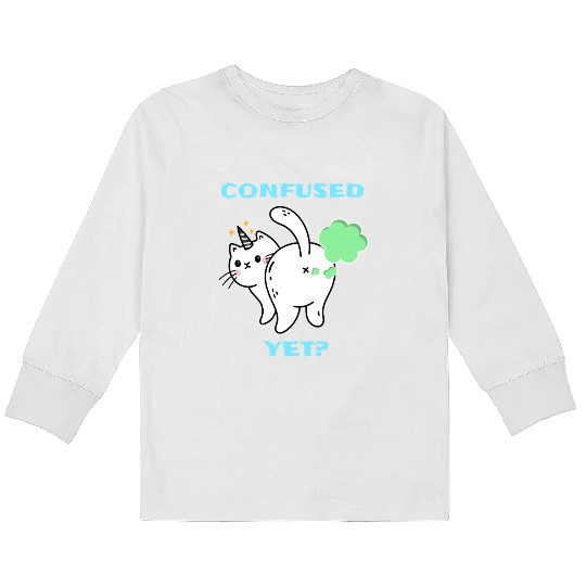 Confused Yet? (pd93) Kids Long Sleeve T Shirts
