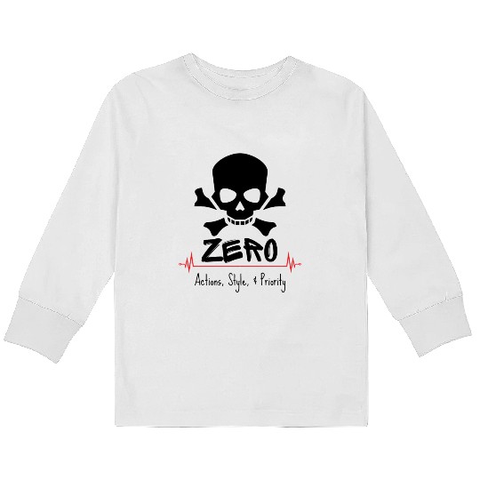 Zero Skateboard Kids Long Sleeve T Shirts