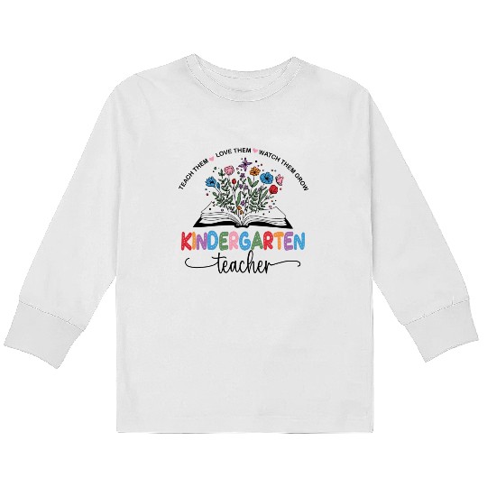 KINDERGARTEN TEACHER Kids Long Sleeve T Shirts