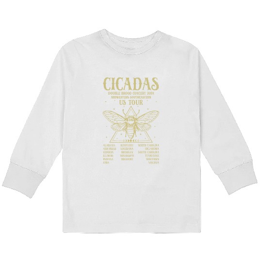 CICADAS US TOUR Kids Long Sleeve T Shirts