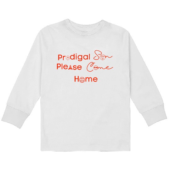 Prodigal Son Red Kids Long Sleeve T Shirts