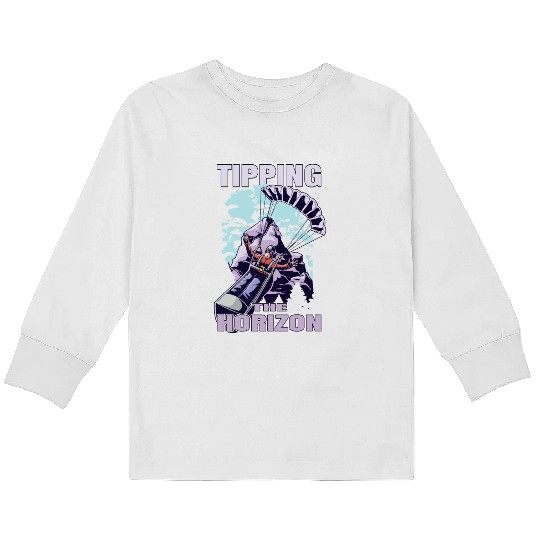 Tipping the Horizon Kids Long Sleeve T Shirts