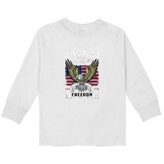 Indipendence Day Kids Long Sleeve T Shirts