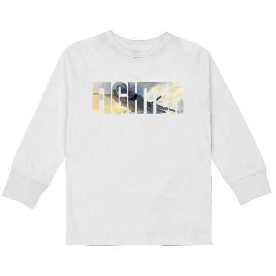 Fighter F-35 Lightning II Kids Long Sleeve T Shirts