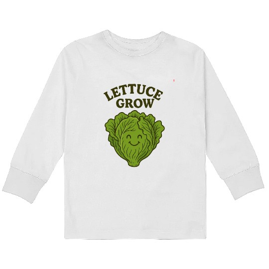 Vegetable Gardening Lettuce Kids Long Sleeve T Shirts